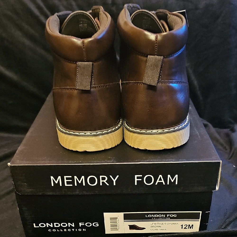 *Brand New* London Fog Men's Chukka Boots in Rich Brown - Picture 4 of 8